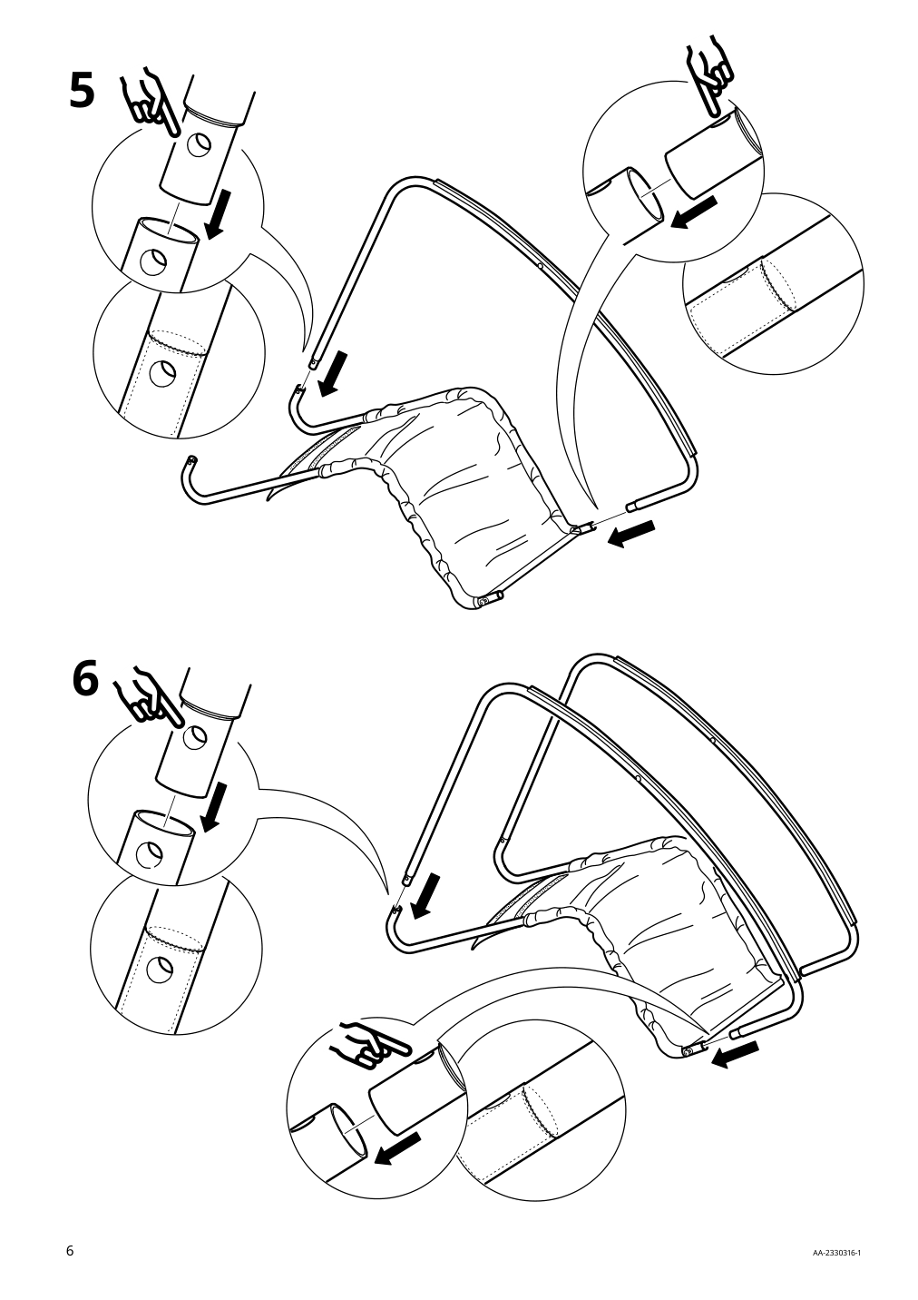 Assembly instructions for IKEA Tumholmen rocking chair in outdoor white multicolor | Page 6 - IKEA TUMHOLMEN rocking chair, in/outdoor 905.391.14