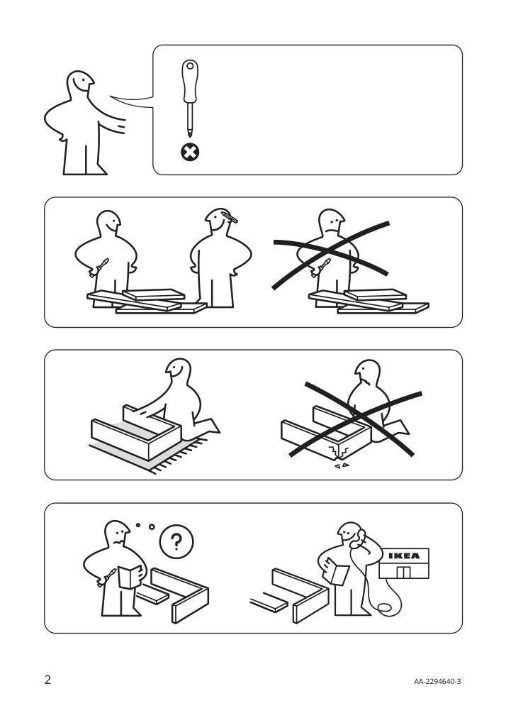 Assembly instructions for IKEA Tunsta side table anthracite | Page 2 - IKEA TUNSTA side table 502.995.02