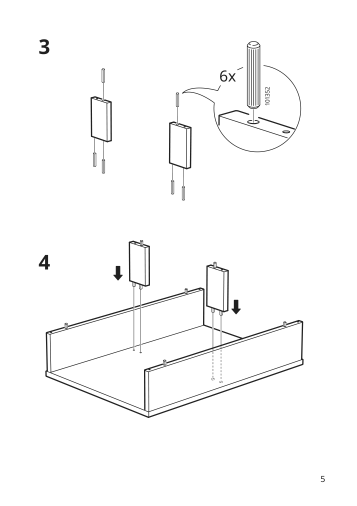 Assembly instructions for IKEA Tunsta side table anthracite | Page 5 - IKEA TUNSTA side table 502.995.02