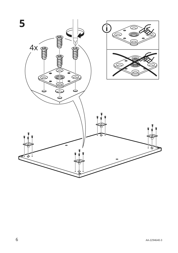 Assembly instructions for IKEA Tunsta side table anthracite | Page 6 - IKEA TUNSTA side table 502.995.02