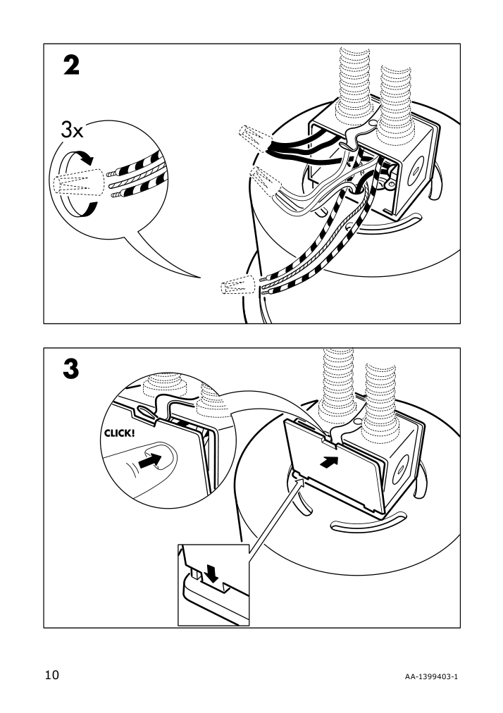 Assembly instructions for IKEA Turuma recessed spotlight indoor outdoor white | Page 10 - IKEA TURUMA recessed spotlight 902.945.74