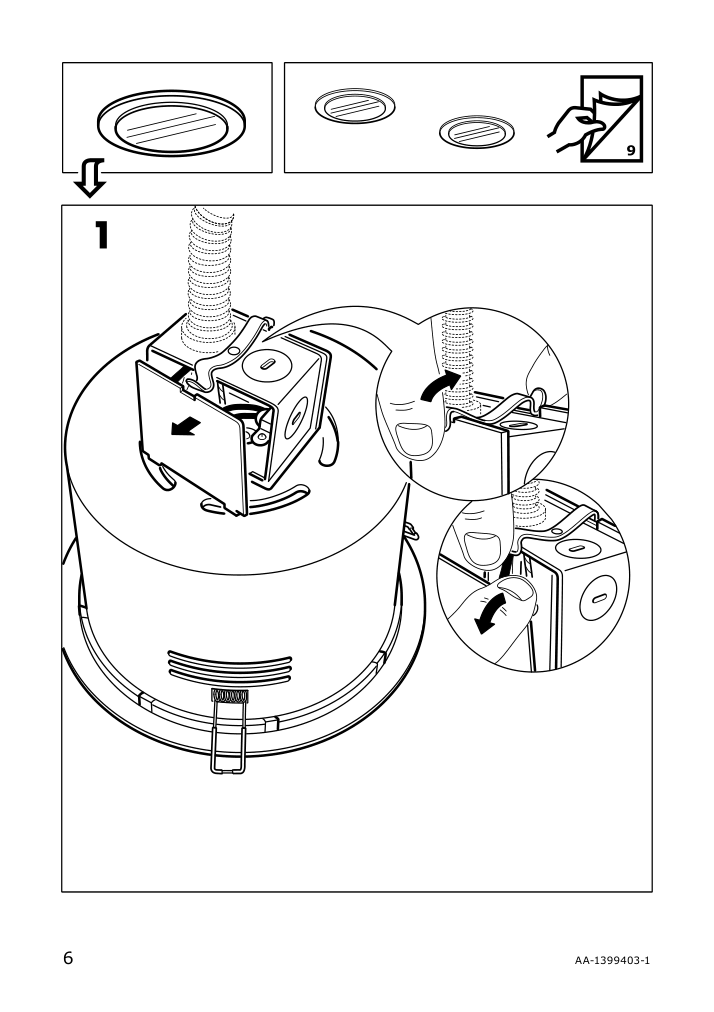 Assembly instructions for IKEA Turuma recessed spotlight indoor outdoor white | Page 6 - IKEA TURUMA recessed spotlight 902.945.74