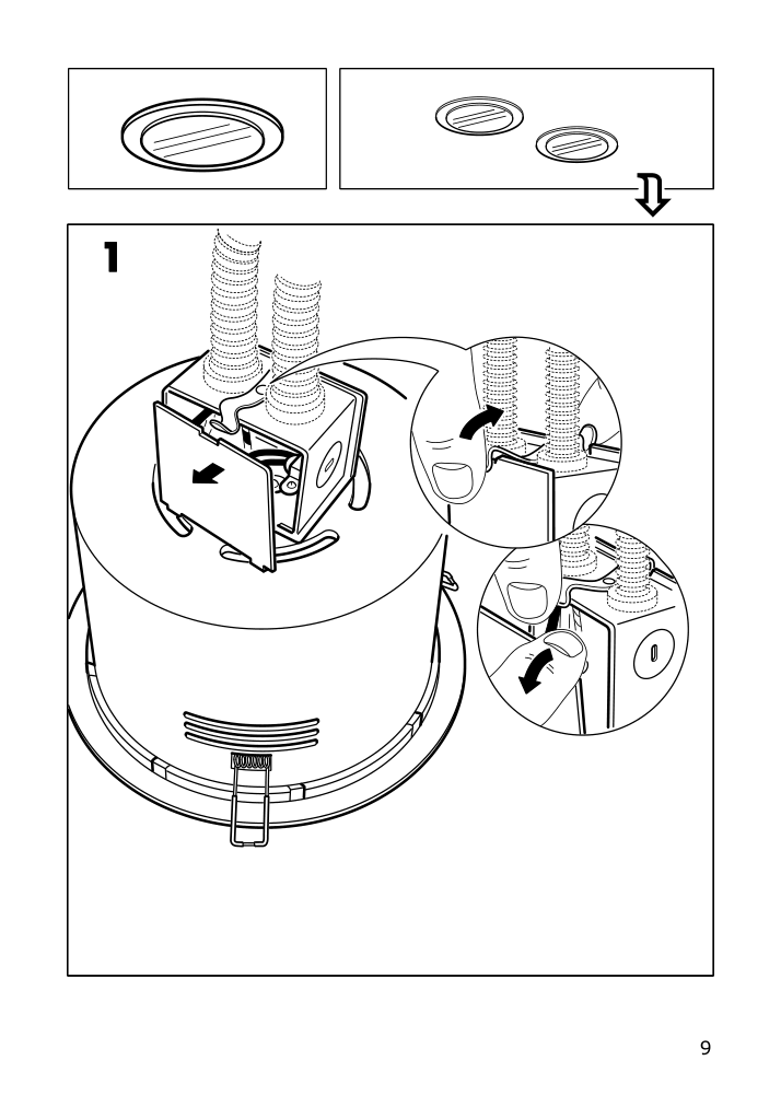 Assembly instructions for IKEA Turuma recessed spotlight indoor outdoor white | Page 9 - IKEA TURUMA recessed spotlight 902.945.74