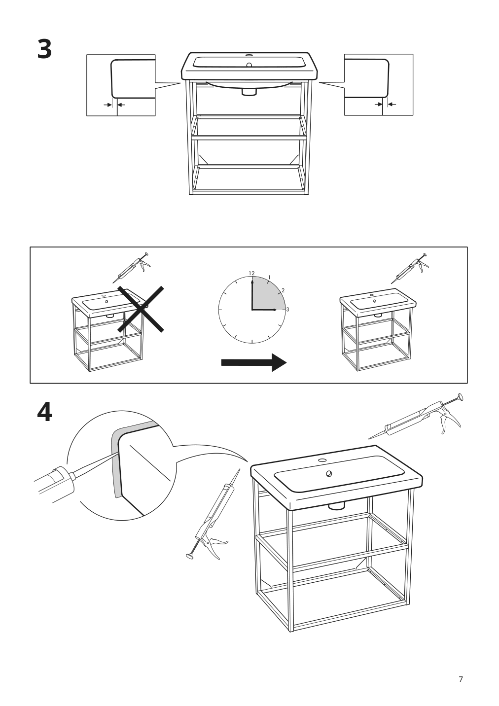 Assembly instructions for IKEA Tvaellen sink | Page 7 - IKEA ENHET / TVÄLLEN sink cabinet with 2 doors 594.378.77