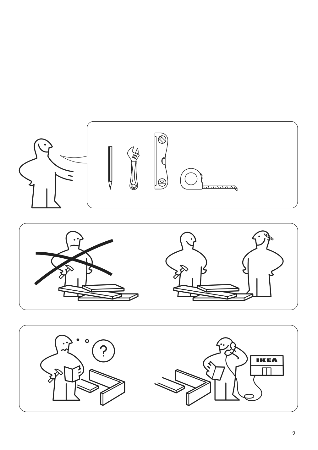 Assembly instructions for IKEA Tvaellen sink | Page 9 - IKEA ENHET / TVÄLLEN sink cabinet with 2 doors 594.378.77