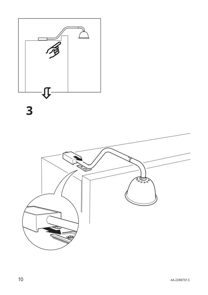 Assembly instructions for IKEA Tvaerdrag cabinet lighting black dimmable | Page 10 - IKEA TVÄRDRAG cabinet lighting 605.168.21