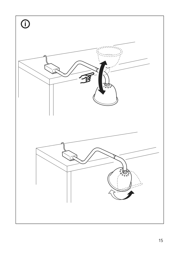 Assembly instructions for IKEA Tvaerdrag cabinet lighting black dimmable | Page 15 - IKEA TVÄRDRAG cabinet lighting 605.168.21