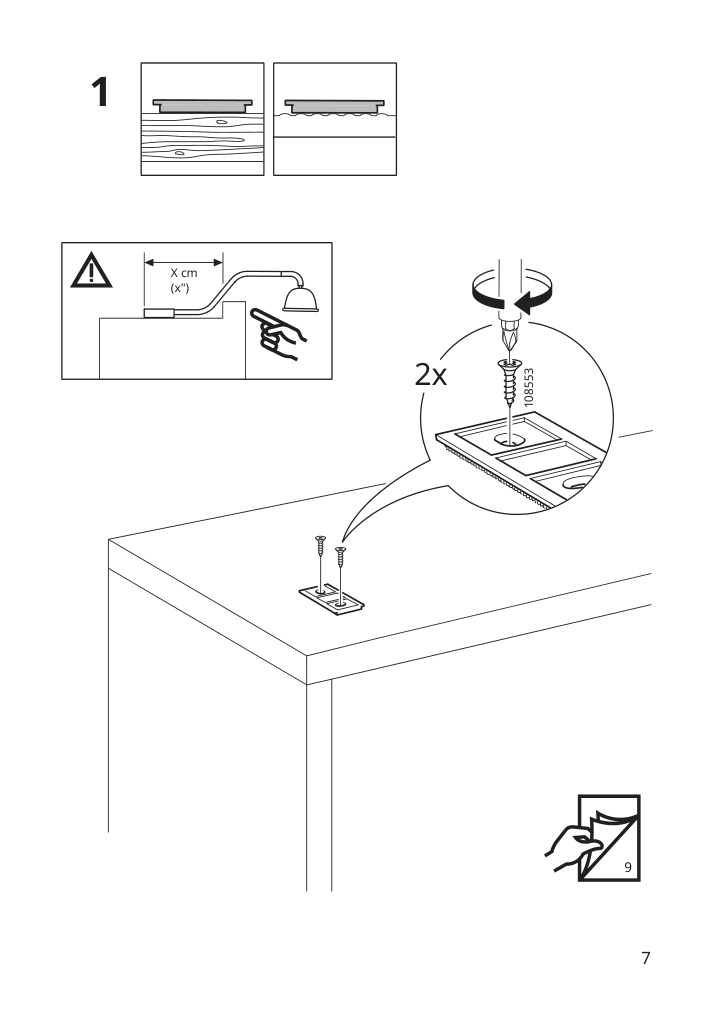 Assembly instructions for IKEA Tvaerdrag cabinet lighting black dimmable | Page 7 - IKEA TVÄRDRAG cabinet lighting 605.168.21