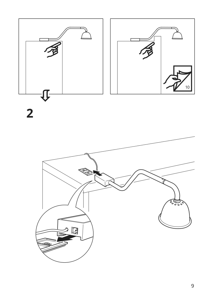 Assembly instructions for IKEA Tvaerdrag cabinet lighting black dimmable | Page 9 - IKEA TVÄRDRAG cabinet lighting 605.168.21