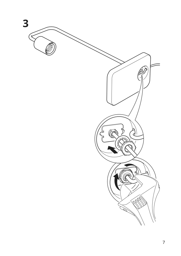 Assembly instructions for IKEA Tvaerhand table lamp black bamboo | Page 7 - IKEA TVÄRHAND table lamp 905.108.94