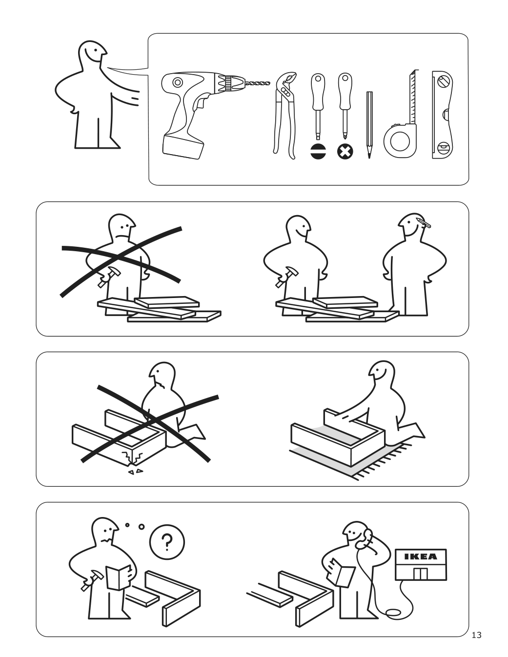 Assembly instructions for IKEA Motsvarig range with glass ceramic cooktop black stainless steel | Page 13 - IKEA MOTSVARIG range with glass ceramic cooktop 204.620.52