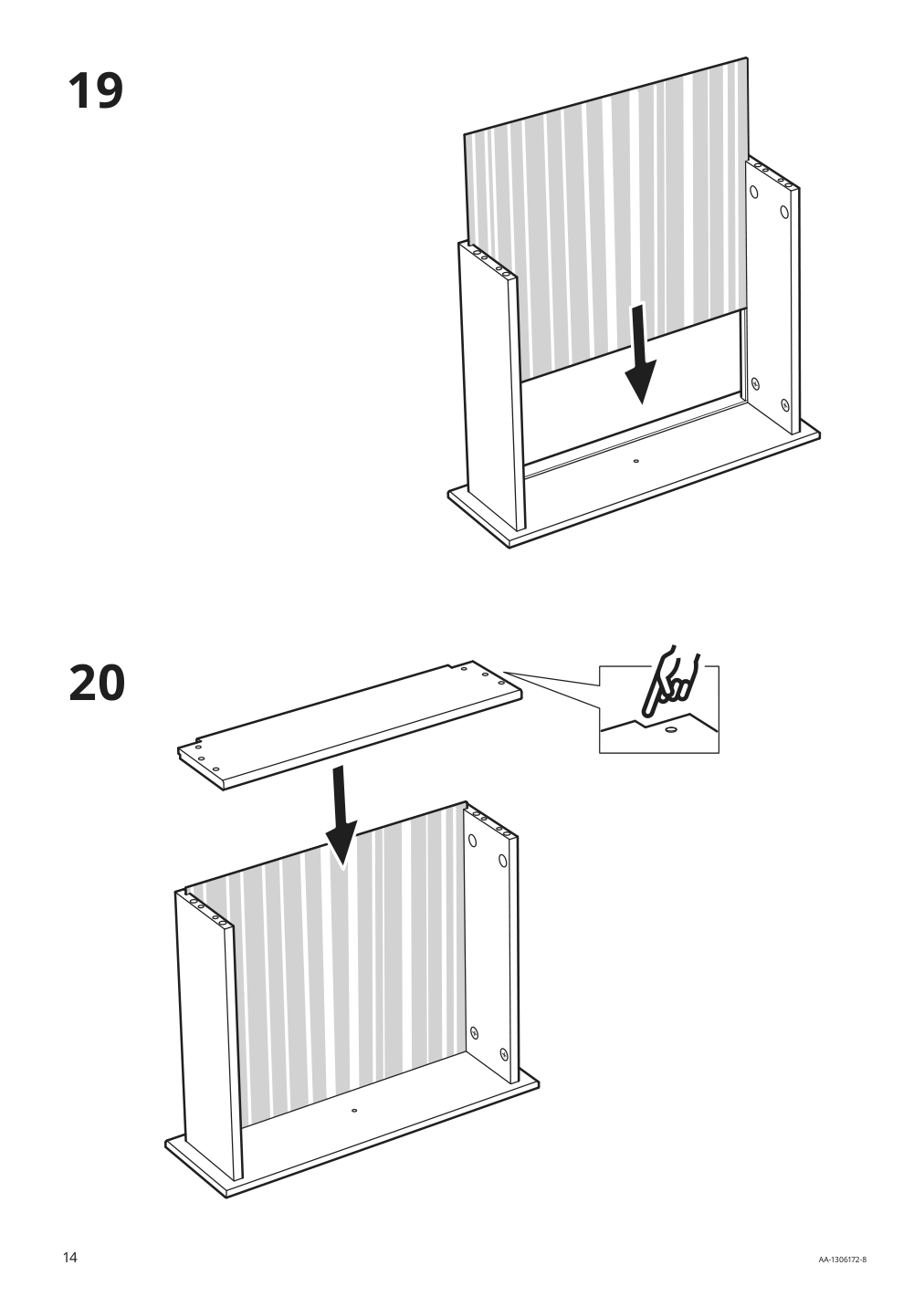 Assembly instructions for IKEA Tyssedal nightstand white | Page 14 - IKEA TYSSEDAL nightstand 702.999.59