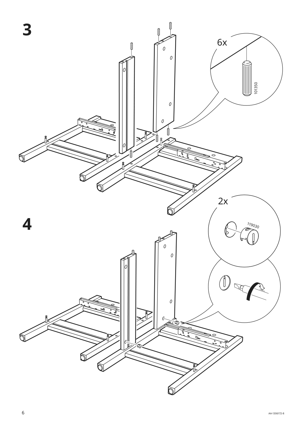 Assembly instructions for IKEA Tyssedal nightstand white | Page 6 - IKEA TYSSEDAL nightstand 702.999.59