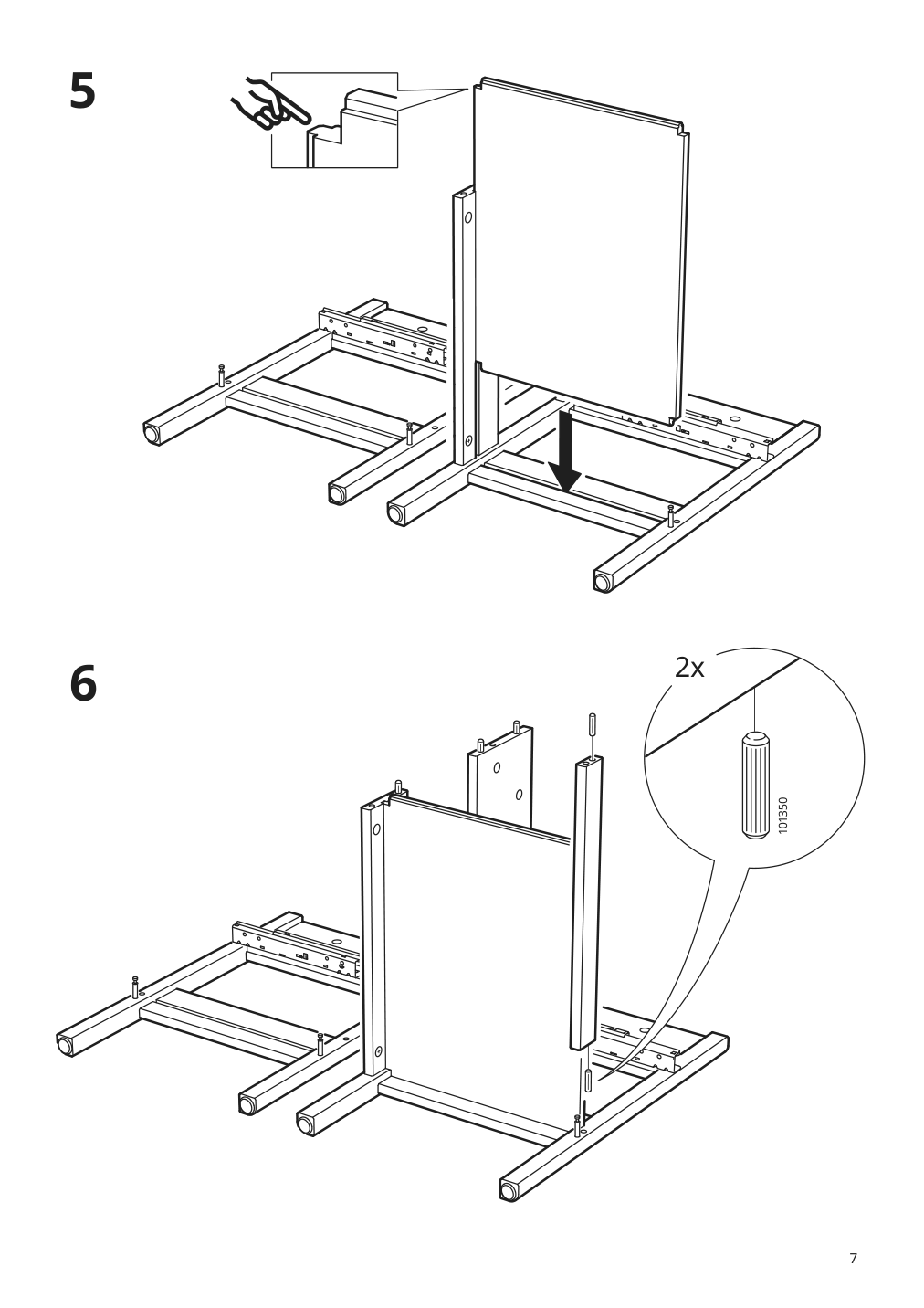 Assembly instructions for IKEA Tyssedal nightstand white | Page 7 - IKEA TYSSEDAL nightstand 702.999.59