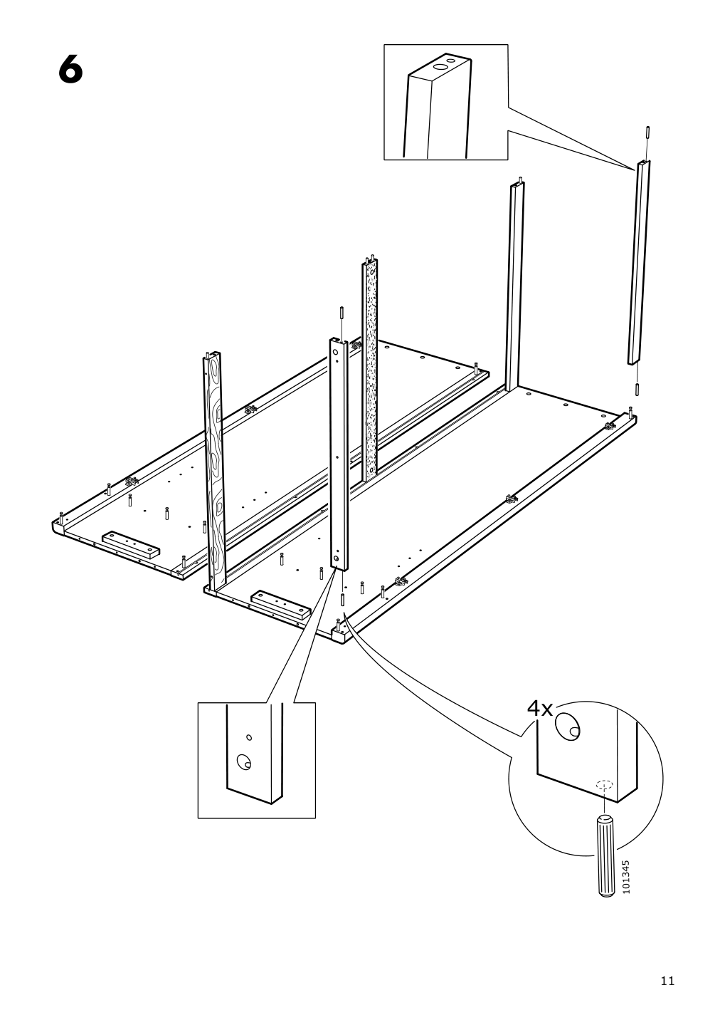 Assembly instructions for IKEA Tyssedal wardrobe white mirror glass | Page 11 - IKEA TYSSEDAL wardrobe 002.981.28