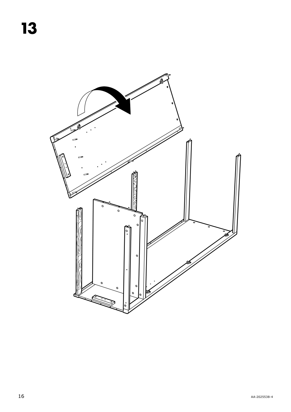 Assembly instructions for IKEA Tyssedal wardrobe white mirror glass | Page 16 - IKEA TYSSEDAL wardrobe 002.981.28