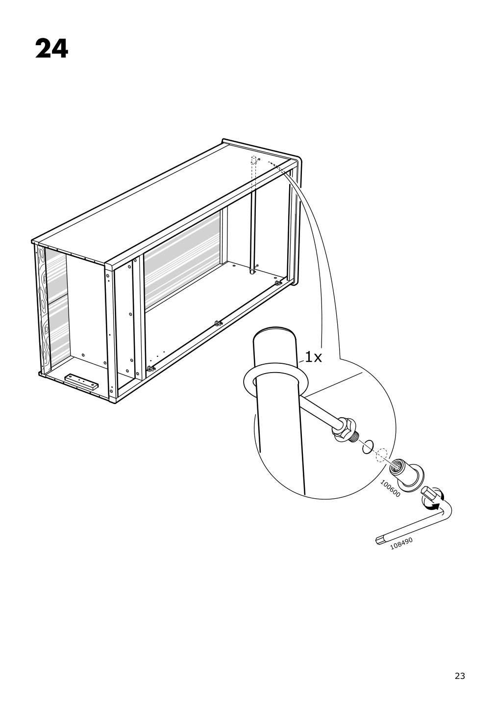 Assembly instructions for IKEA Tyssedal wardrobe white mirror glass | Page 23 - IKEA TYSSEDAL wardrobe 002.981.28