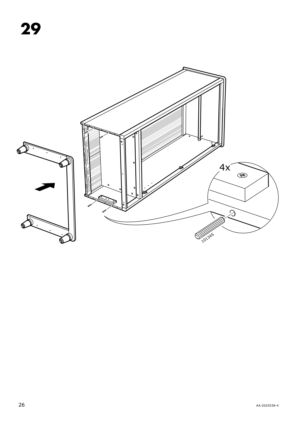 Assembly instructions for IKEA Tyssedal wardrobe white mirror glass | Page 26 - IKEA TYSSEDAL wardrobe 002.981.28