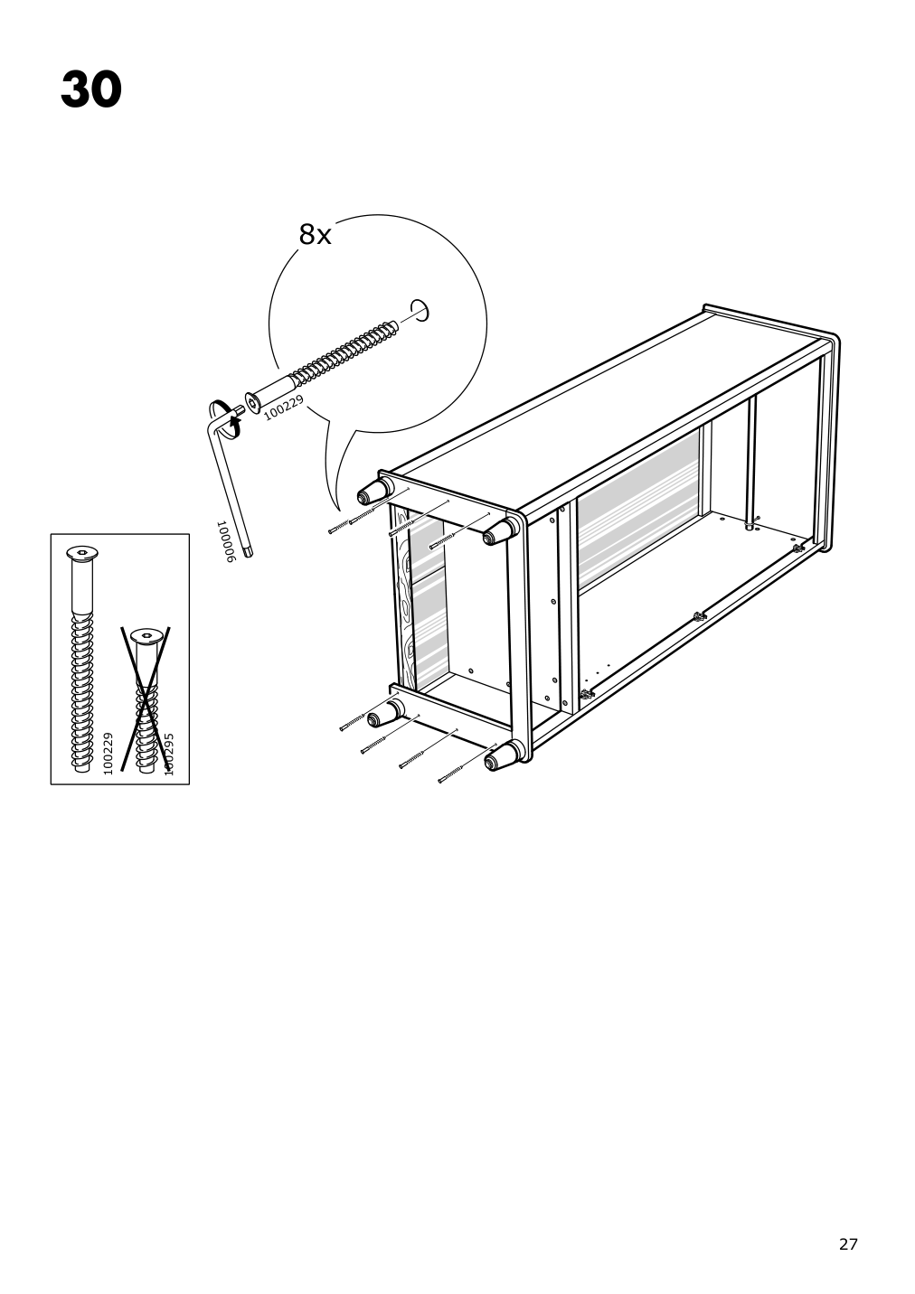 Assembly instructions for IKEA Tyssedal wardrobe white mirror glass | Page 27 - IKEA TYSSEDAL wardrobe 002.981.28