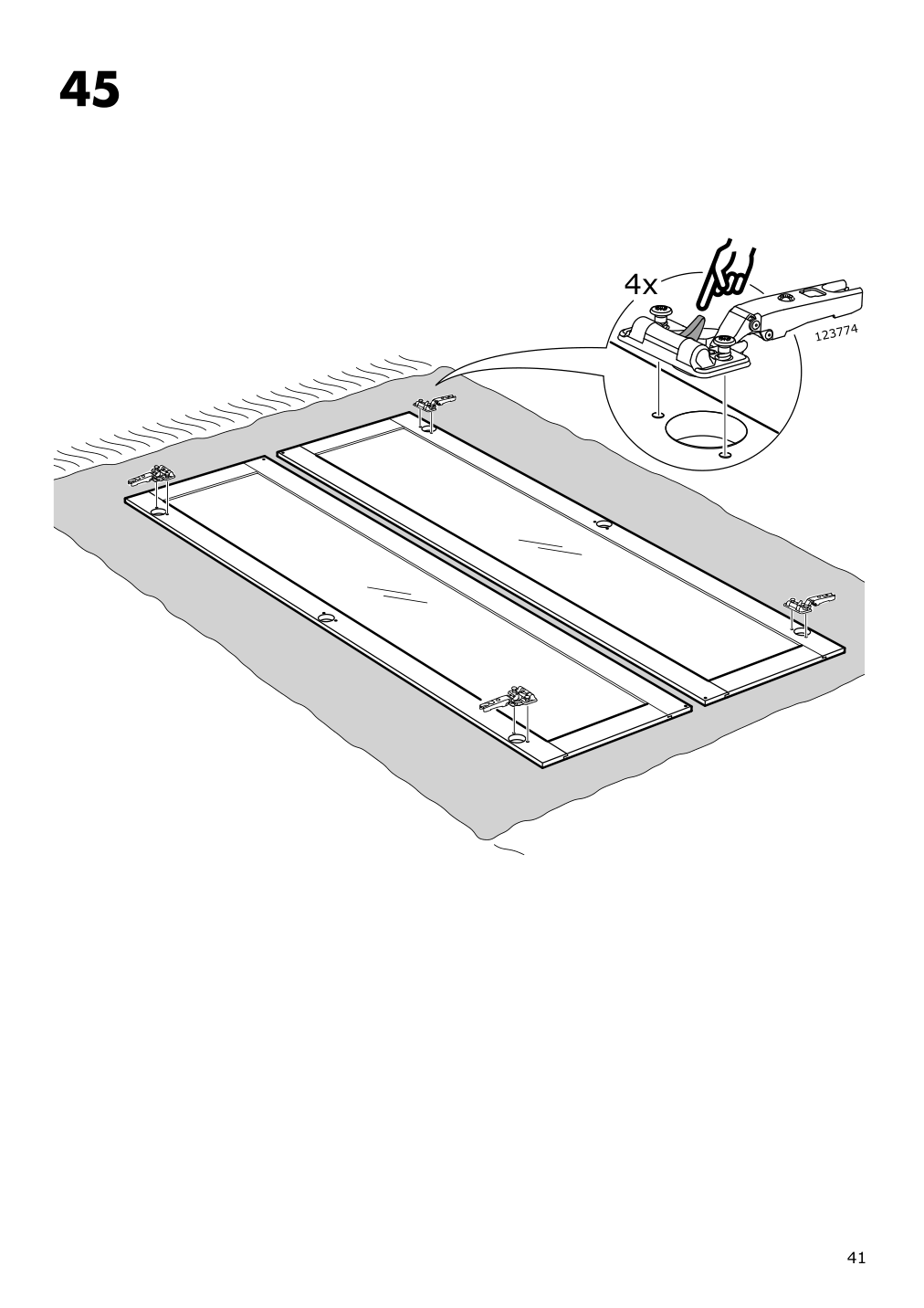 Assembly instructions for IKEA Tyssedal wardrobe white mirror glass | Page 41 - IKEA TYSSEDAL wardrobe 002.981.28