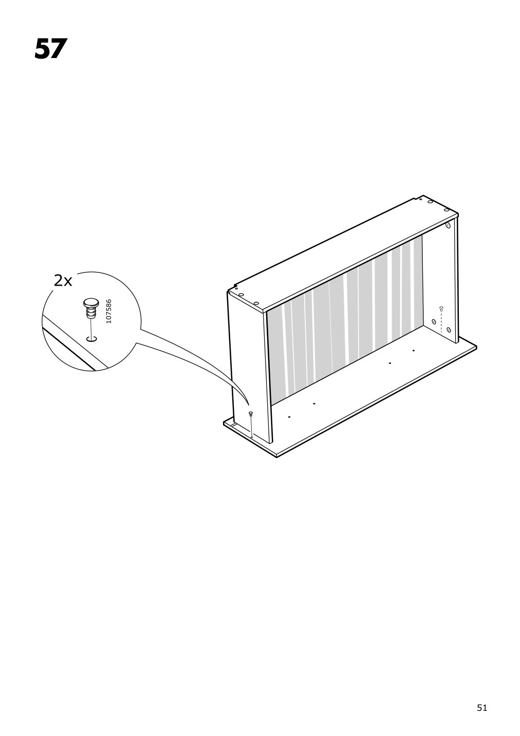 Assembly instructions for IKEA Tyssedal wardrobe white mirror glass | Page 51 - IKEA TYSSEDAL wardrobe 002.981.28