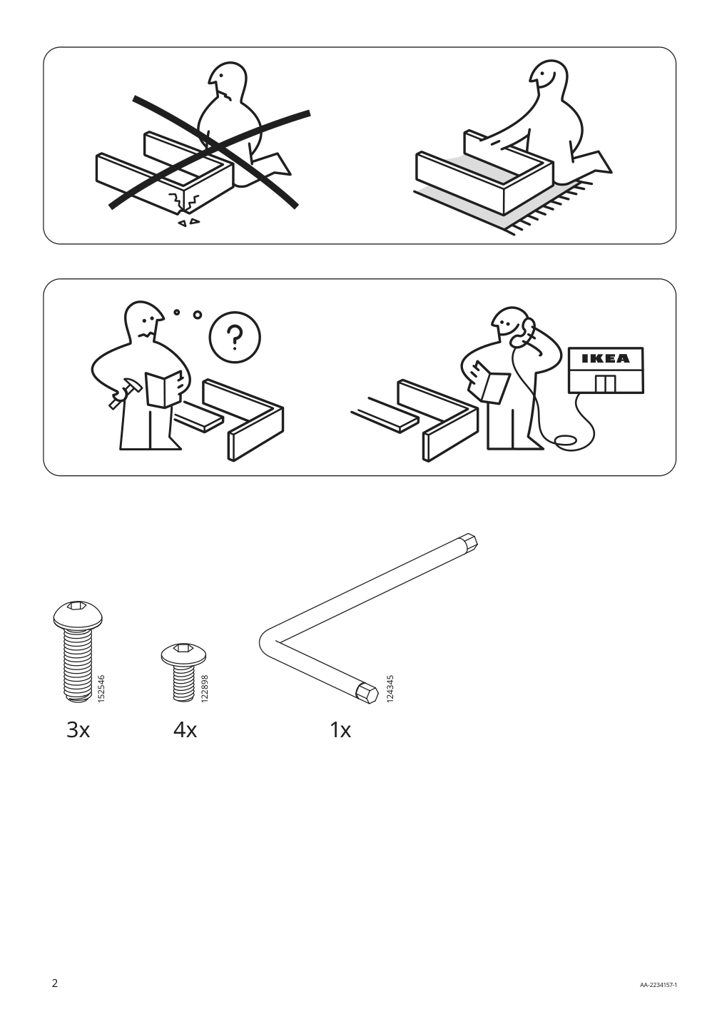 Assembly instructions for IKEA Udmund chair brown viarp beige brown | Page 2 - IKEA STRANDTORP / UDMUND table and 8 chairs 494.829.93