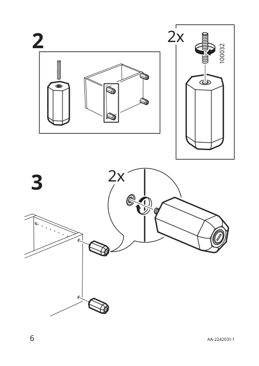 Assembly instructions for IKEA Ullarp leg oak | Page 6 - IKEA ULLARP leg 504.899.22