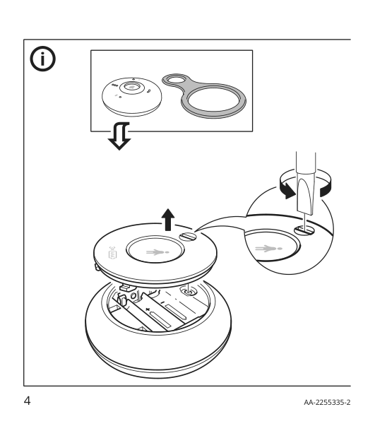 Assembly instructions for IKEA Undvika baby monitor white gray | Page 4 - IKEA UNDVIKA baby monitor 804.667.40