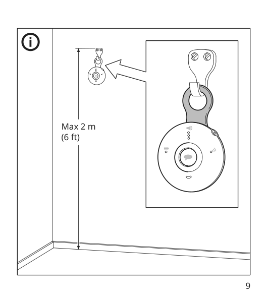 Assembly instructions for IKEA Undvika baby monitor white gray | Page 9 - IKEA UNDVIKA baby monitor 804.667.40