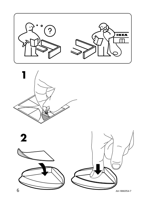 Assembly instructions for IKEA Undvika corner bumper dark brown | Page 6 - IKEA UNDVIKA corner bumper 504.438.11