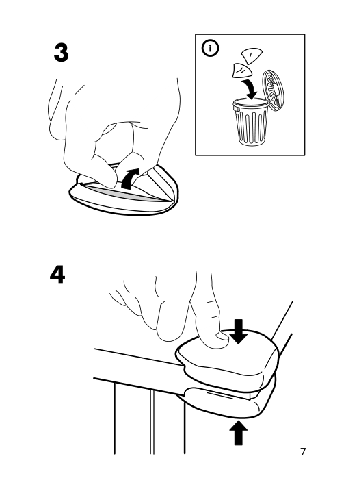 Assembly instructions for IKEA Undvika corner bumper dark brown | Page 7 - IKEA UNDVIKA corner bumper 504.438.11