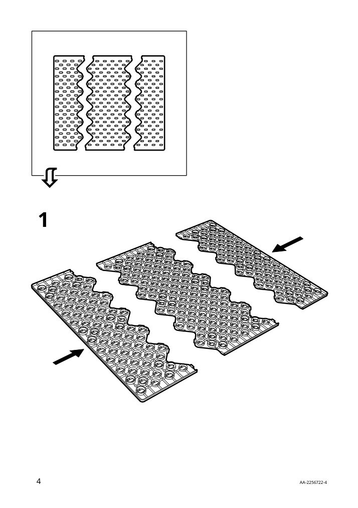 Assembly instructions for IKEA Uppdatera pegboard drawer organizer anthracite | Page 4 - IKEA UPPDATERA pegboard drawer organizer 505.029.85