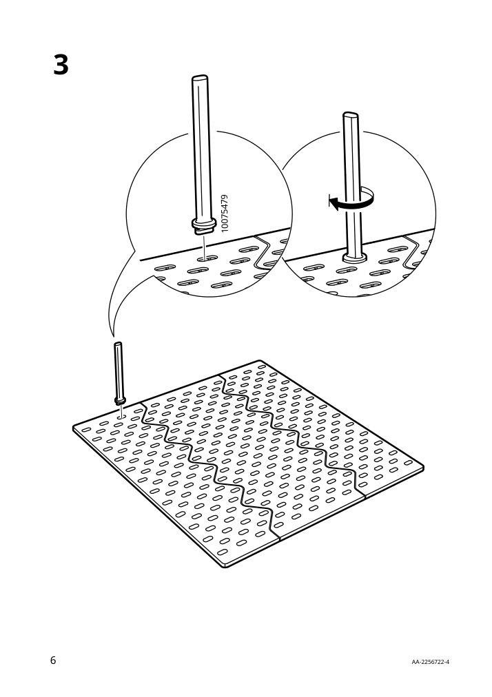 Assembly instructions for IKEA Uppdatera pegboard drawer organizer anthracite | Page 6 - IKEA UPPDATERA pegboard drawer organizer 505.029.85