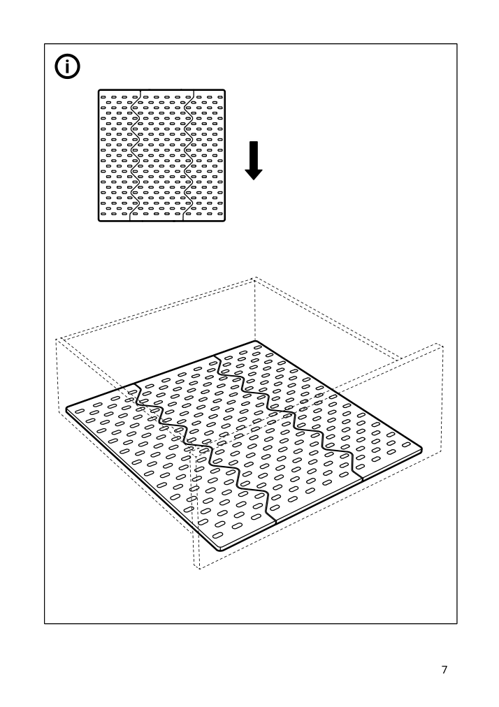 Assembly instructions for IKEA Uppdatera pegboard drawer organizer anthracite | Page 7 - IKEA UPPDATERA pegboard drawer organizer 505.029.85