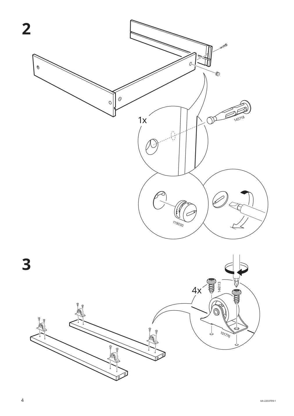 Assembly instructions for IKEA Uppfoera drawer white | Page 4 - IKEA SMÅSTAD / UPPFÖRA bookcase 093.878.13