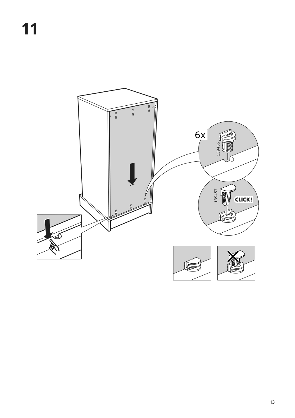 Assembly instructions for IKEA Uppfoera frame white | Page 13 - IKEA SMÅSTAD / UPPFÖRA changing table 394.839.12