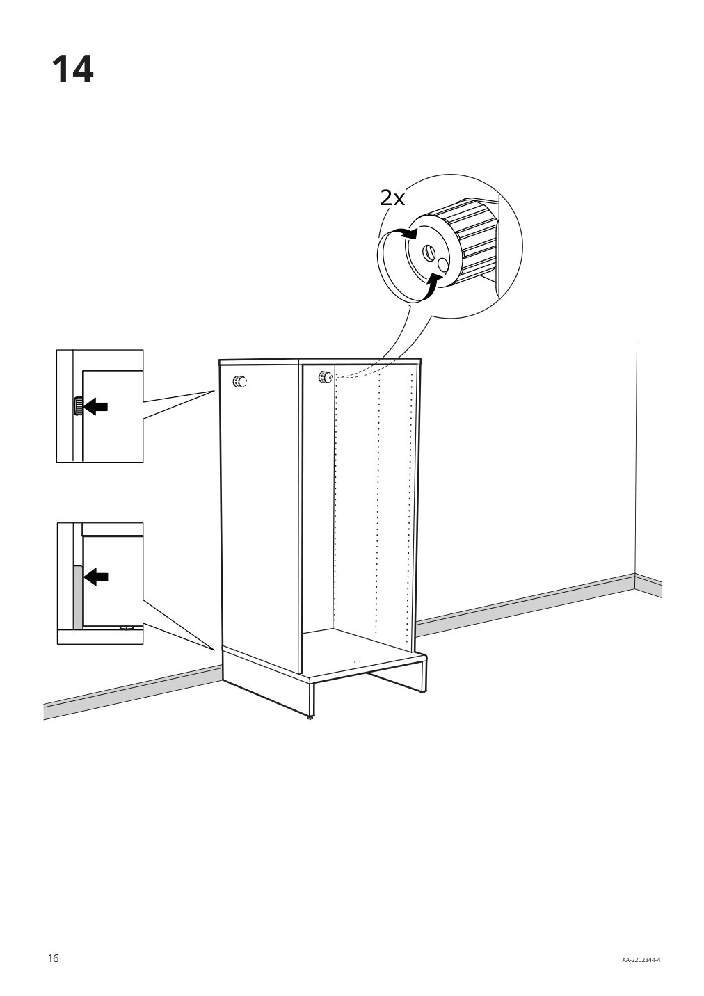 Assembly instructions for IKEA Uppfoera frame white | Page 16 - IKEA SMÅSTAD / UPPFÖRA storage combination 594.861.08