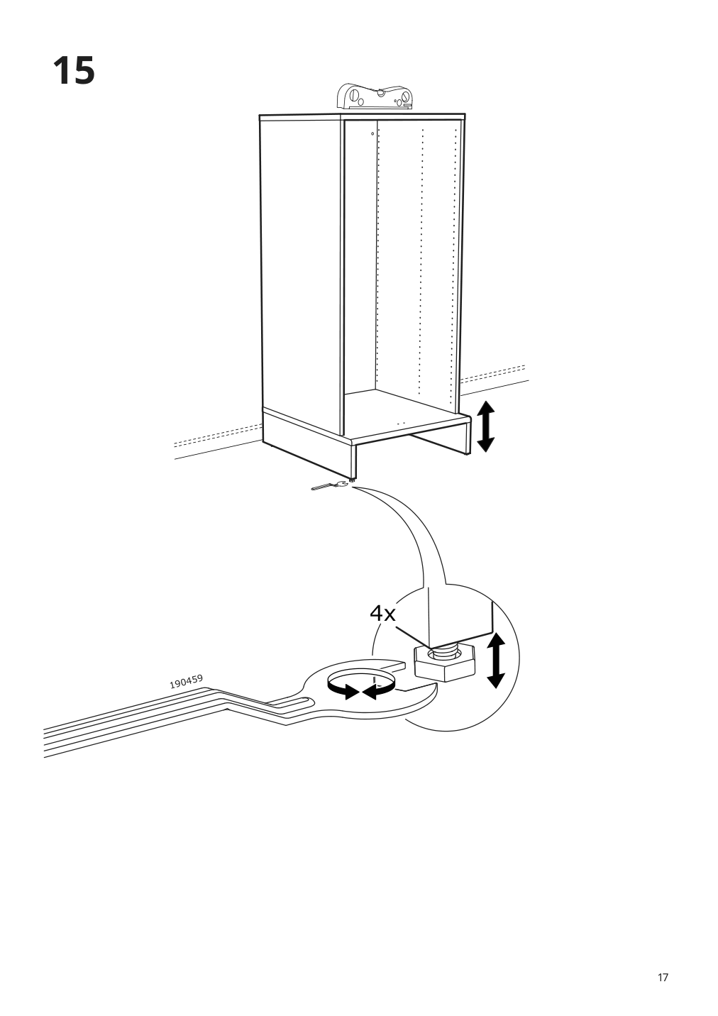 Assembly instructions for IKEA Uppfoera frame white | Page 17 - IKEA SMÅSTAD / UPPFÖRA storage combination 594.311.73