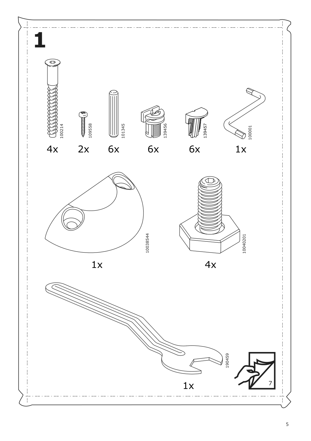 Assembly instructions for IKEA Uppfoera frame white | Page 5 - IKEA SMÅSTAD / UPPFÖRA wardrobe 794.833.21