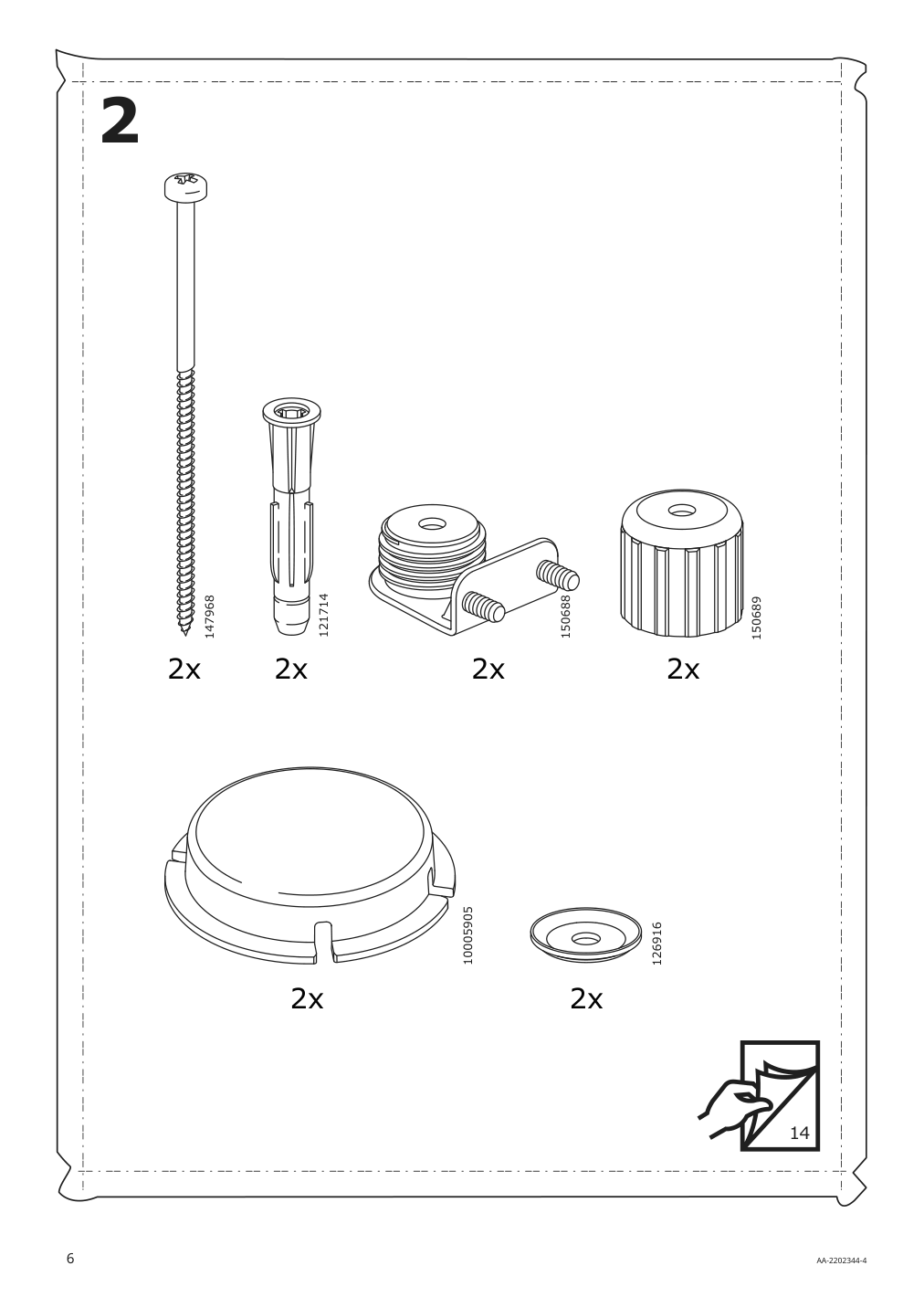 Assembly instructions for IKEA Uppfoera frame white | Page 6 - IKEA SMÅSTAD / UPPFÖRA changing table 394.839.12