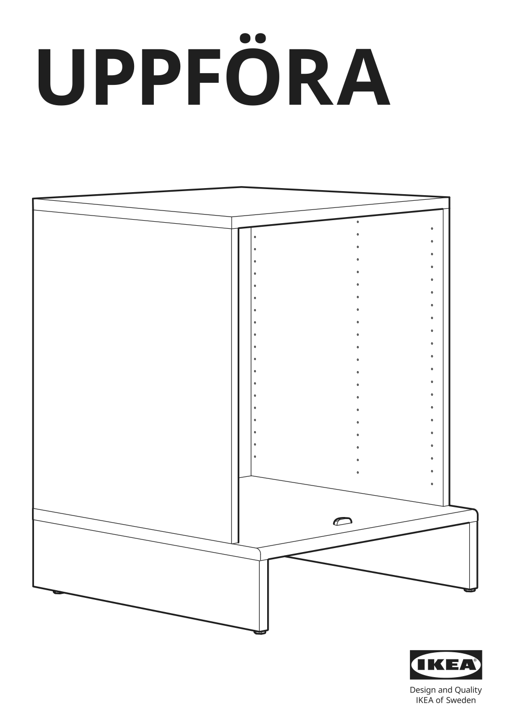 Assembly instructions for IKEA Uppfoera frame white | Page 1 - IKEA SMÅSTAD / UPPFÖRA storage combination 594.861.08