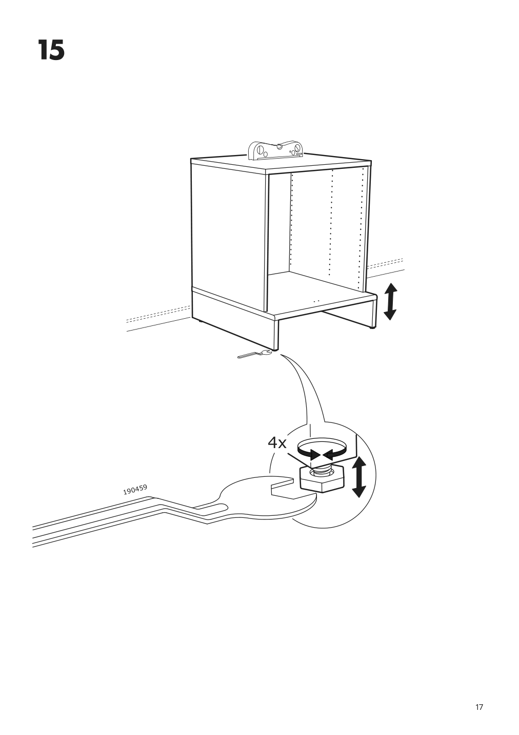 Assembly instructions for IKEA Uppfoera frame white | Page 17 - IKEA SMÅSTAD / UPPFÖRA storage combination 794.876.30