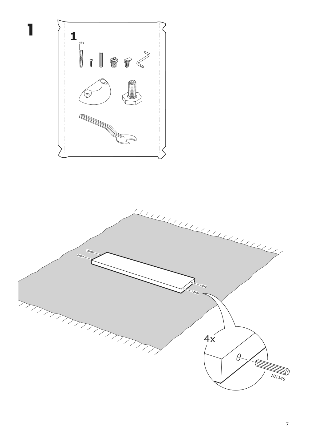 Assembly instructions for IKEA Uppfoera frame white | Page 7 - IKEA SMÅSTAD / UPPFÖRA storage combination 594.319.55