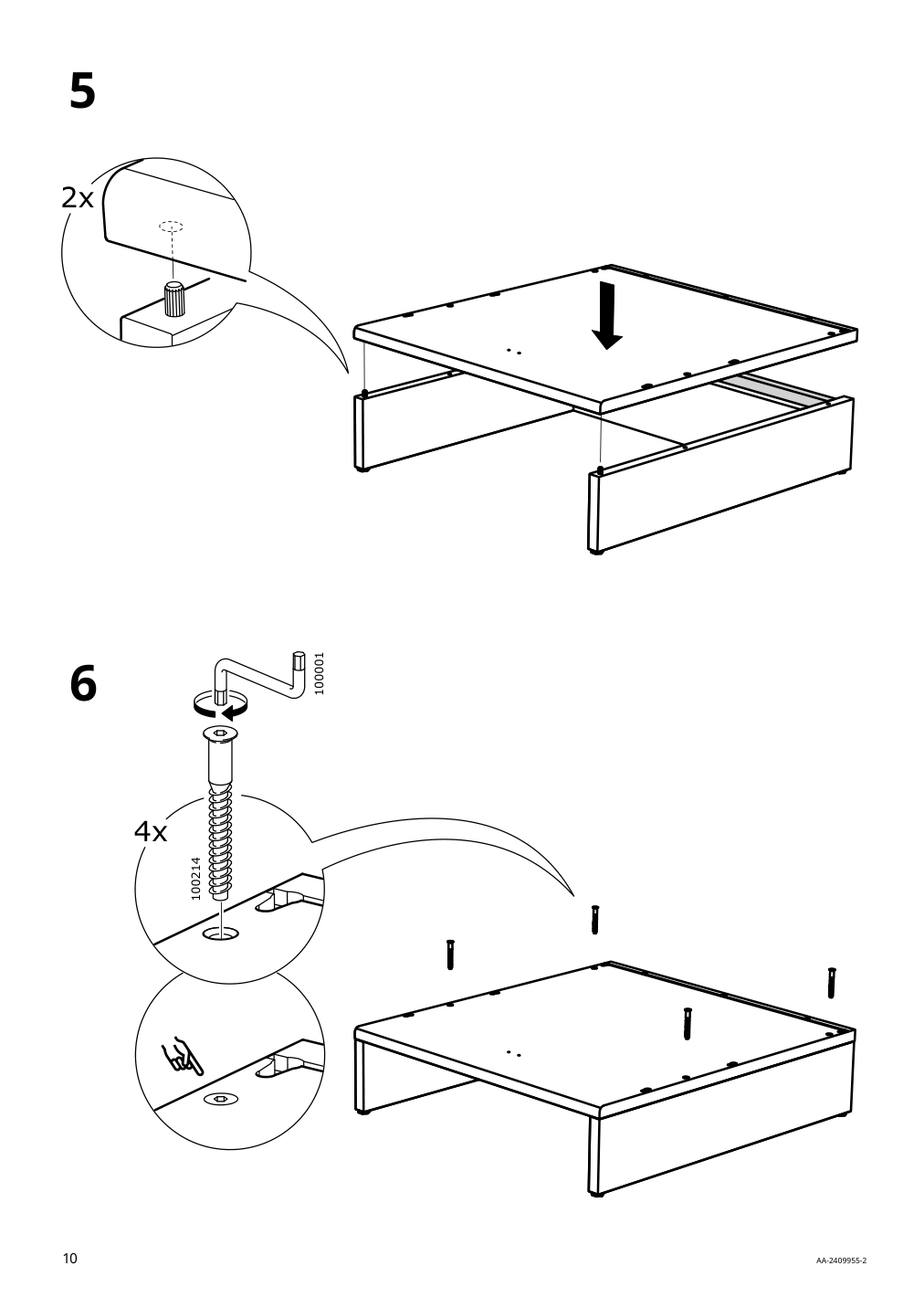 Assembly instructions for IKEA Uppfoera frame white | Page 10 - IKEA SMÅSTAD / UPPFÖRA storage combination 594.860.71