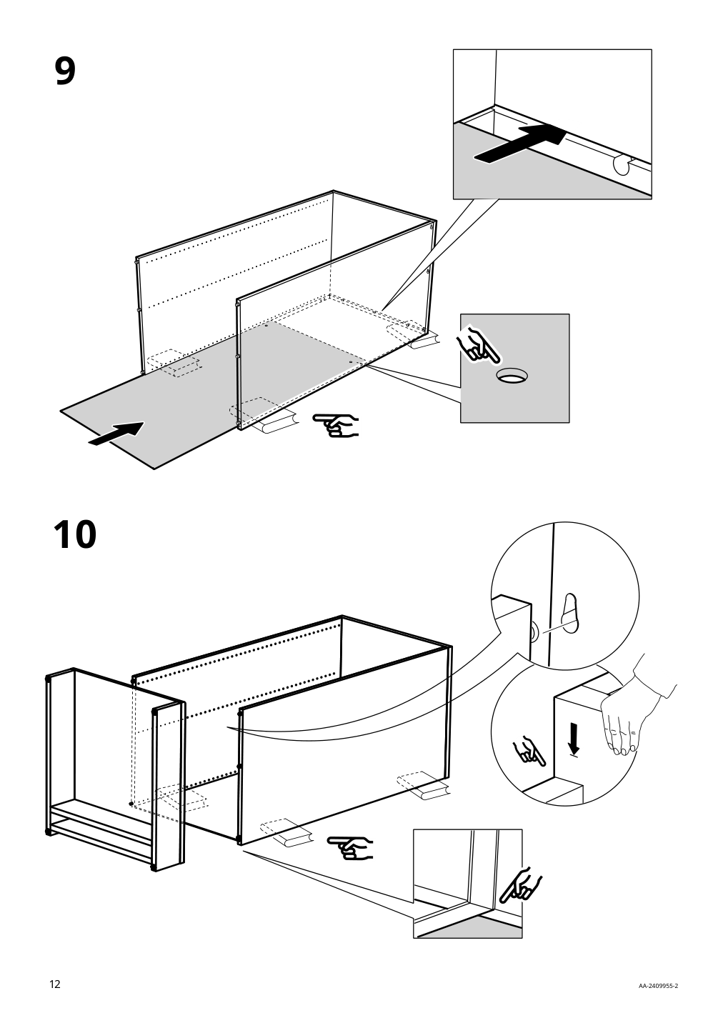 Assembly instructions for IKEA Uppfoera frame white | Page 12 - IKEA SMÅSTAD / UPPFÖRA storage combination 594.860.71