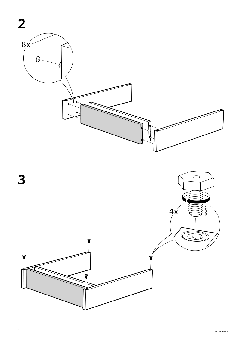 Assembly instructions for IKEA Uppfoera frame white | Page 8 - IKEA SMÅSTAD / UPPFÖRA storage combination 994.287.48