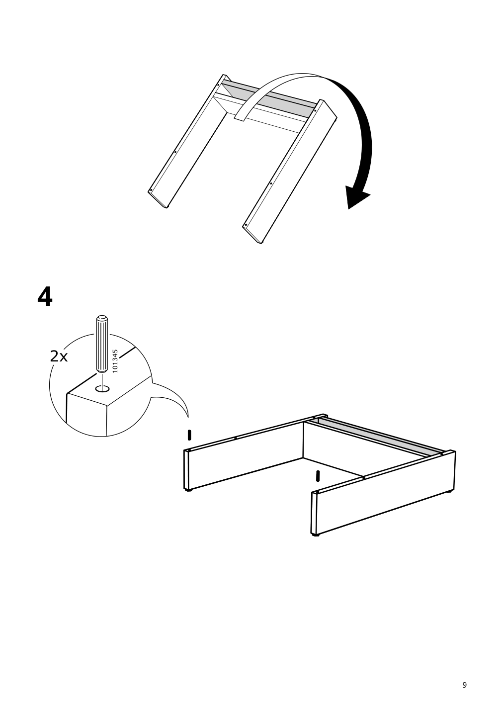 Assembly instructions for IKEA Uppfoera frame white | Page 9 - IKEA SMÅSTAD / UPPFÖRA storage combination 994.287.48