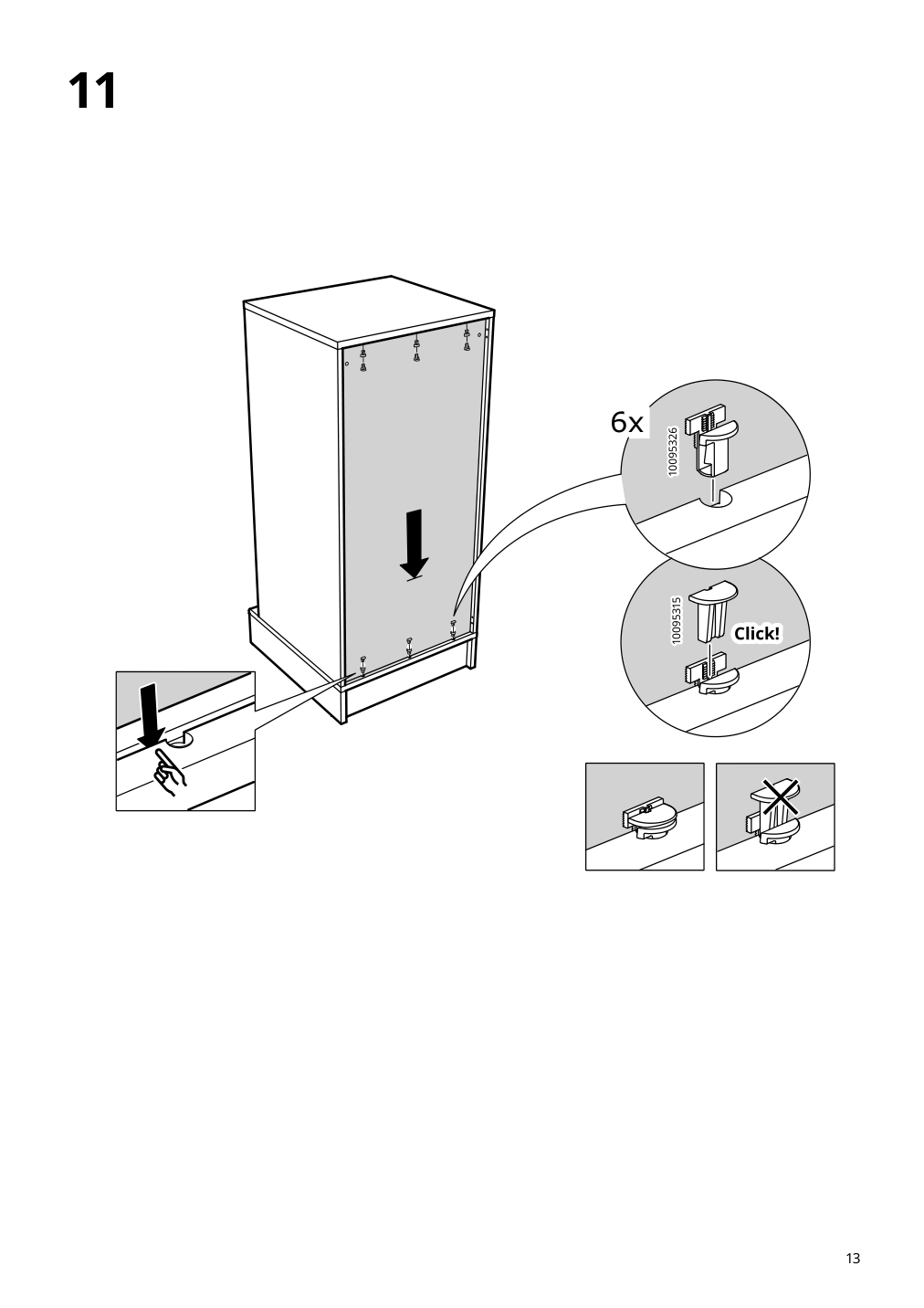 Assembly instructions for IKEA Uppfoera frame white | Page 13 - IKEA SMÅSTAD / UPPFÖRA storage combination 394.319.23