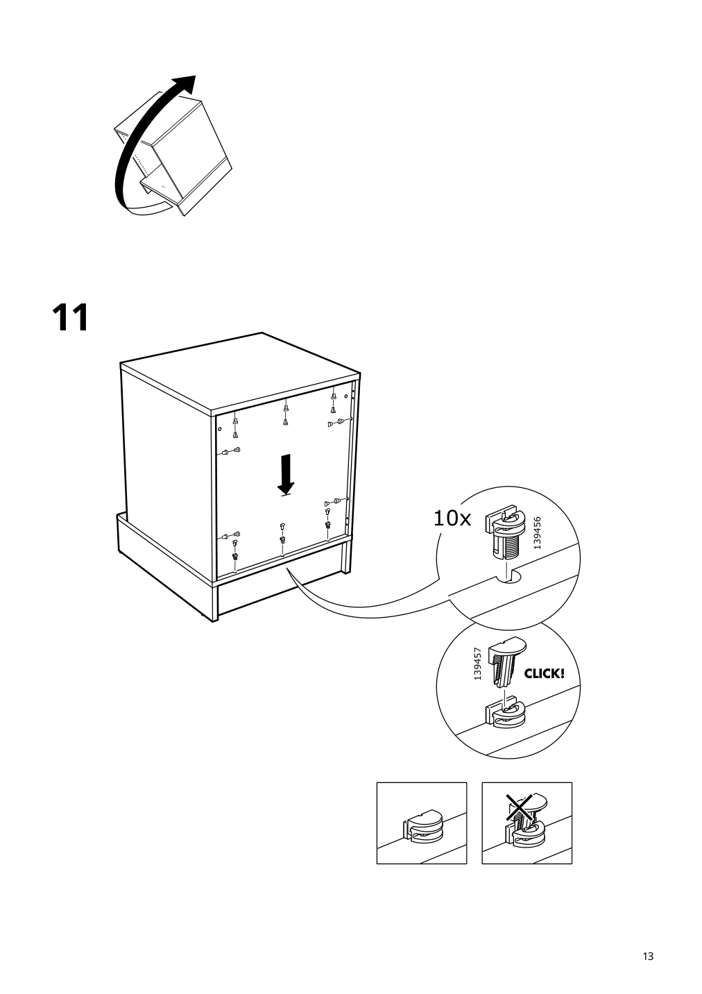 Assembly instructions for IKEA Uppfoera frame white | Page 13 - IKEA SMÅSTAD / UPPFÖRA storage combination 594.860.71