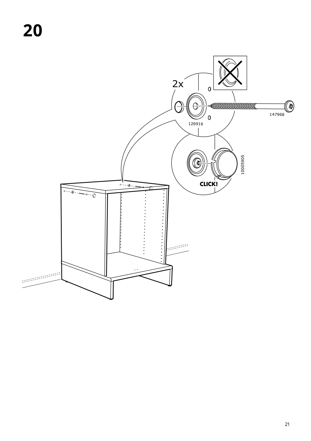 Assembly instructions for IKEA Uppfoera frame white | Page 21 - IKEA SMÅSTAD / UPPFÖRA 3-drawer chest 193.875.63